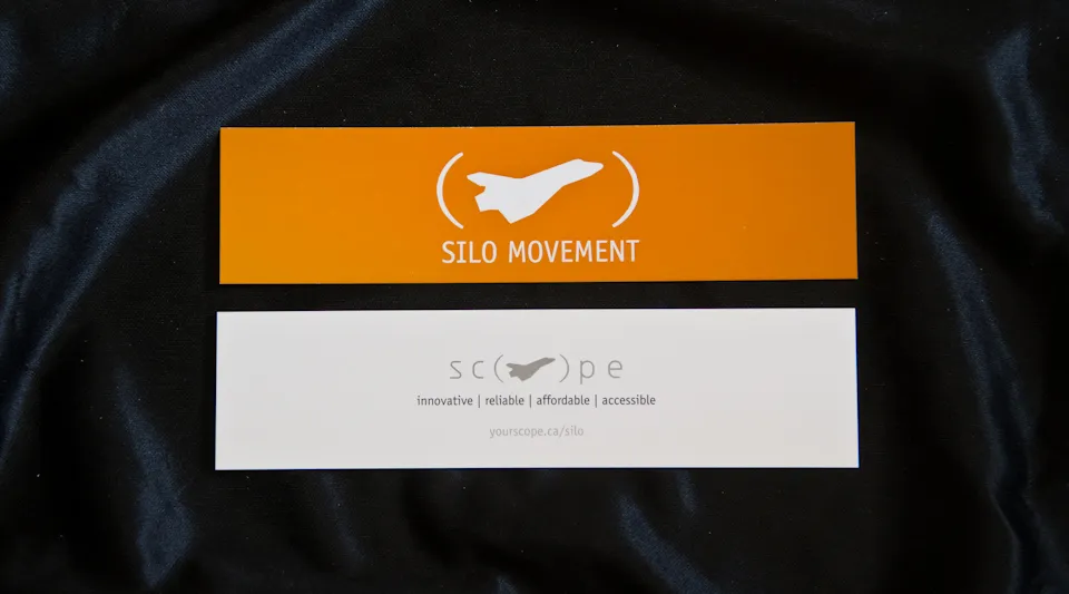 SILO branded bookmarks