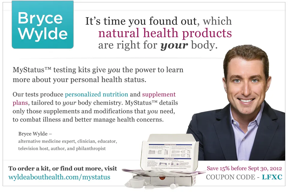Wylde About Health promotional ad