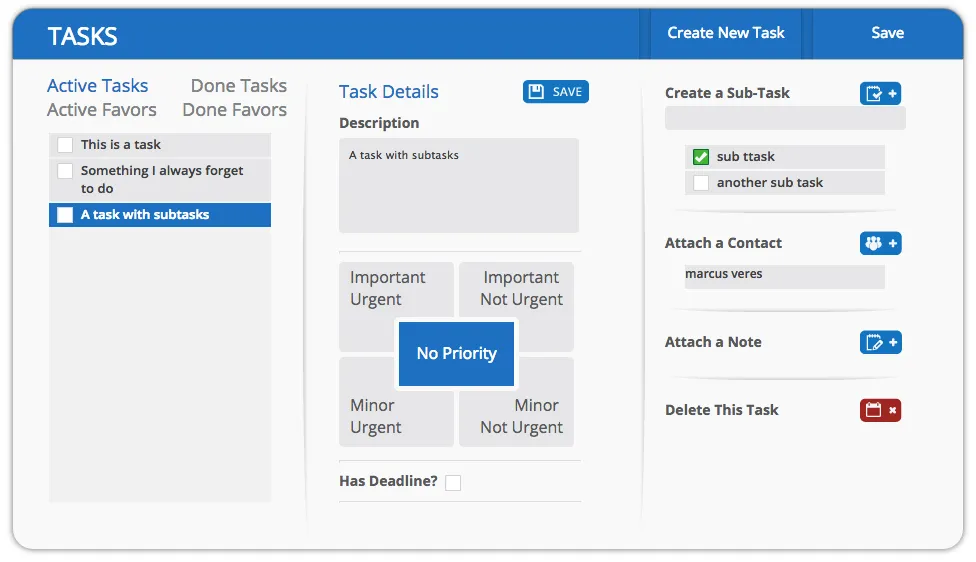 upsling tasks interface